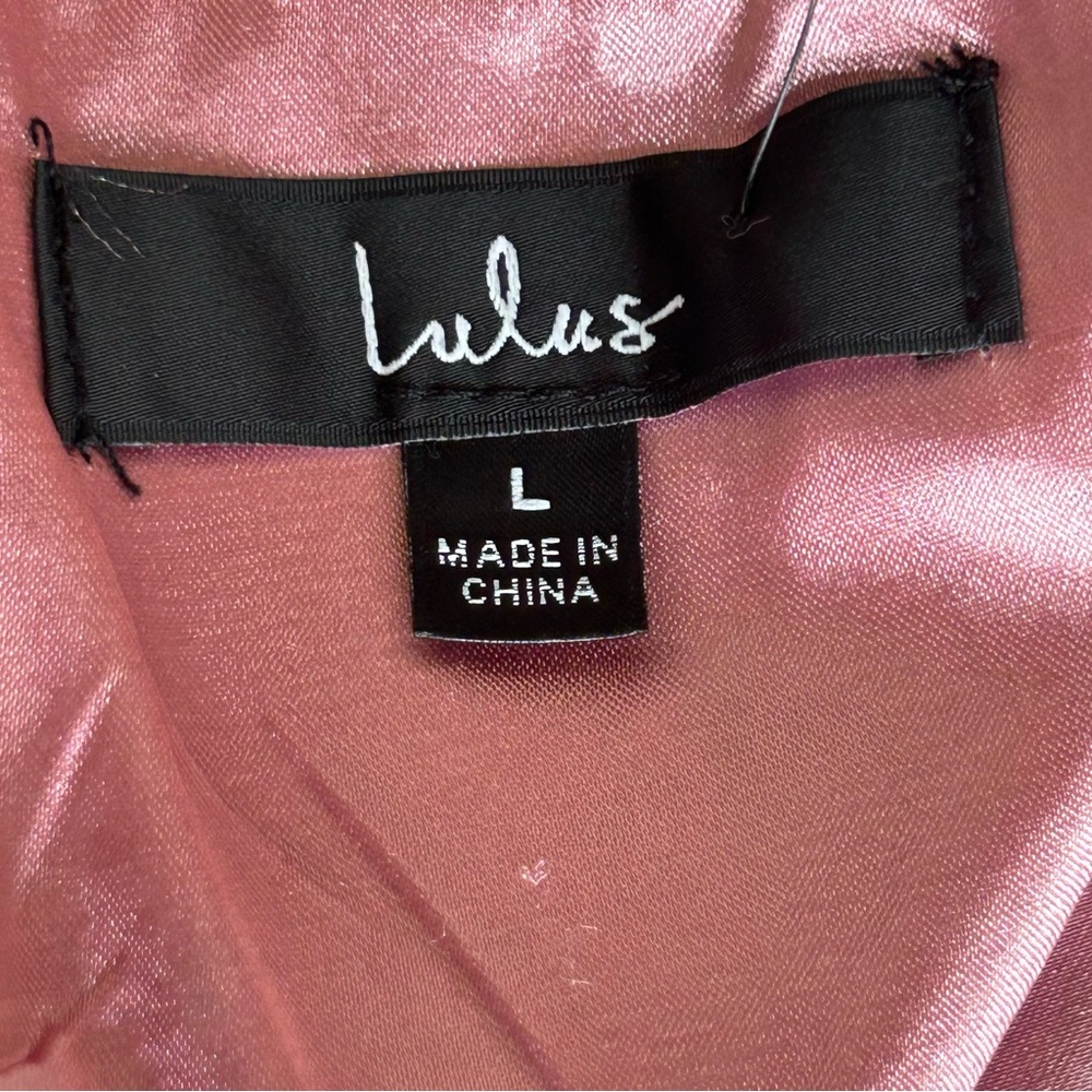 NWT Lulus Strapless Gowning Around Floral Maxi Dress Pink Gold Women’s Large - Picture 13 of 14